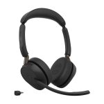 Jabra Evolve3 65 MS Stereo - slušalke - USB-C preko Bluetooth adapterja, USB-C